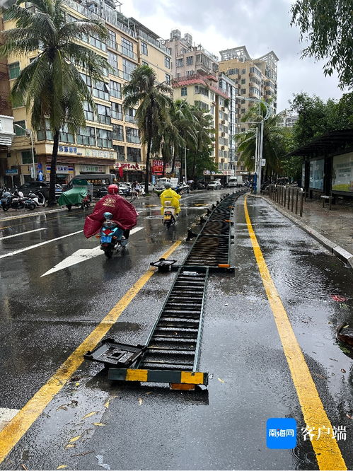原創組圖 直擊強風暴雨天氣的三亞